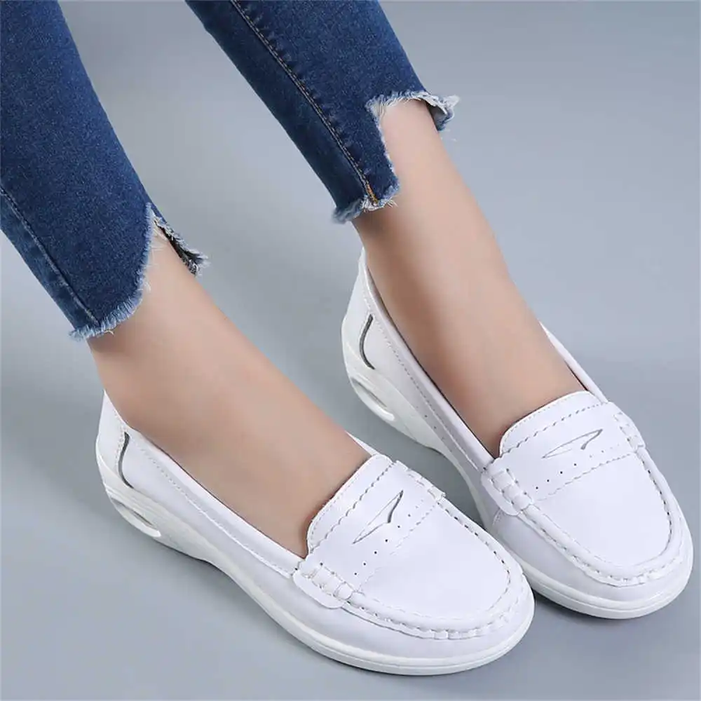 Women'S Formal Wear Canada - Thick Sole Slipon White Trainers For