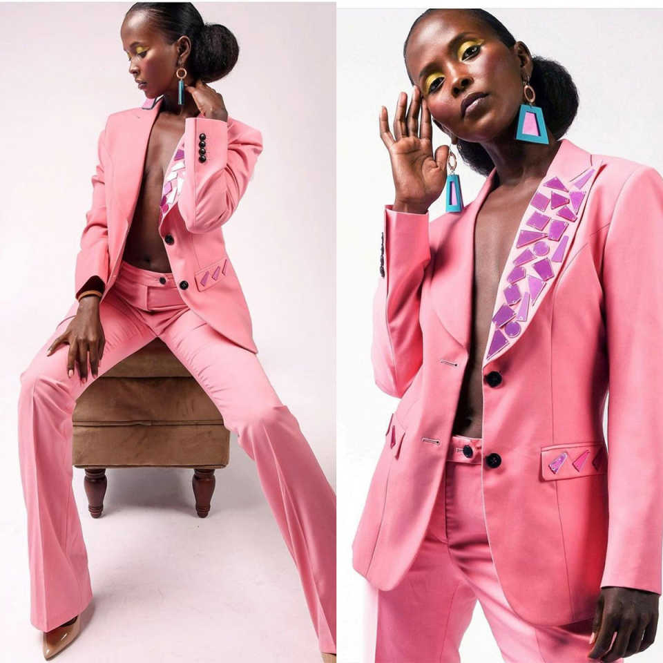 Women'S Formal Wear Plus Size - 2 Pieces Women Pants Suits Customized