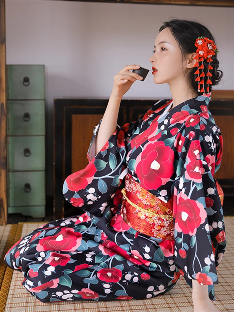 Vintage Women'S Formal Wear - Vintage Style Women's Floral Print Long