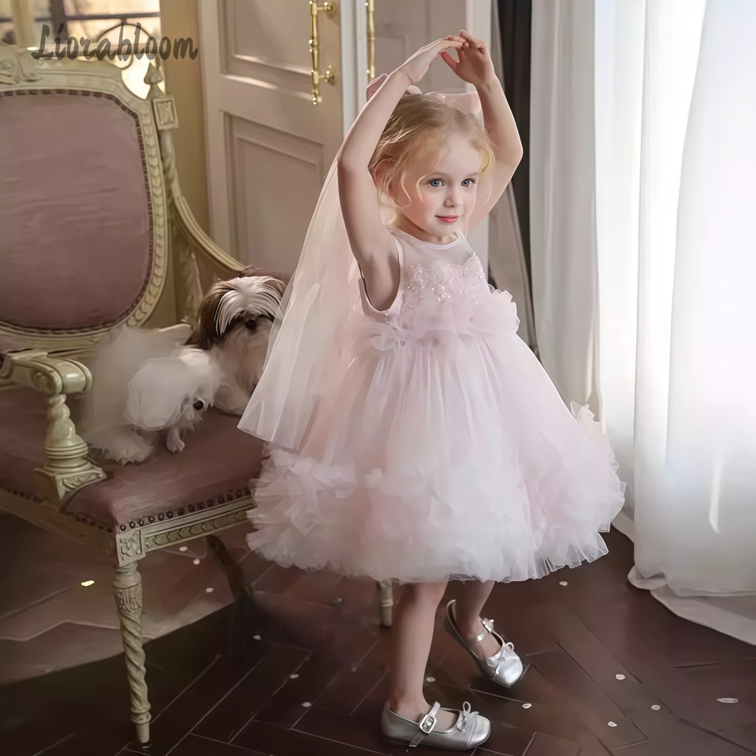 Women'S Formal Wear Wedding - Girls' Tulle Gown Layered Skirt Design