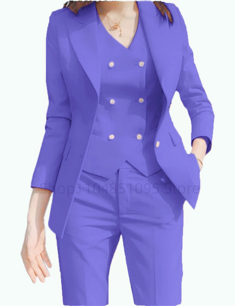 Women Formal Wear Blazers - Fall Outfits Suit Jacket Three Piece