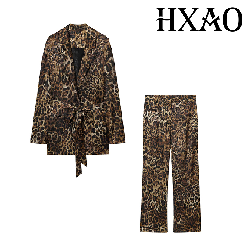 HXAO Leopard Pants Sets 2 Piec - огляд і ціна Women'S Formal Wear With Pants