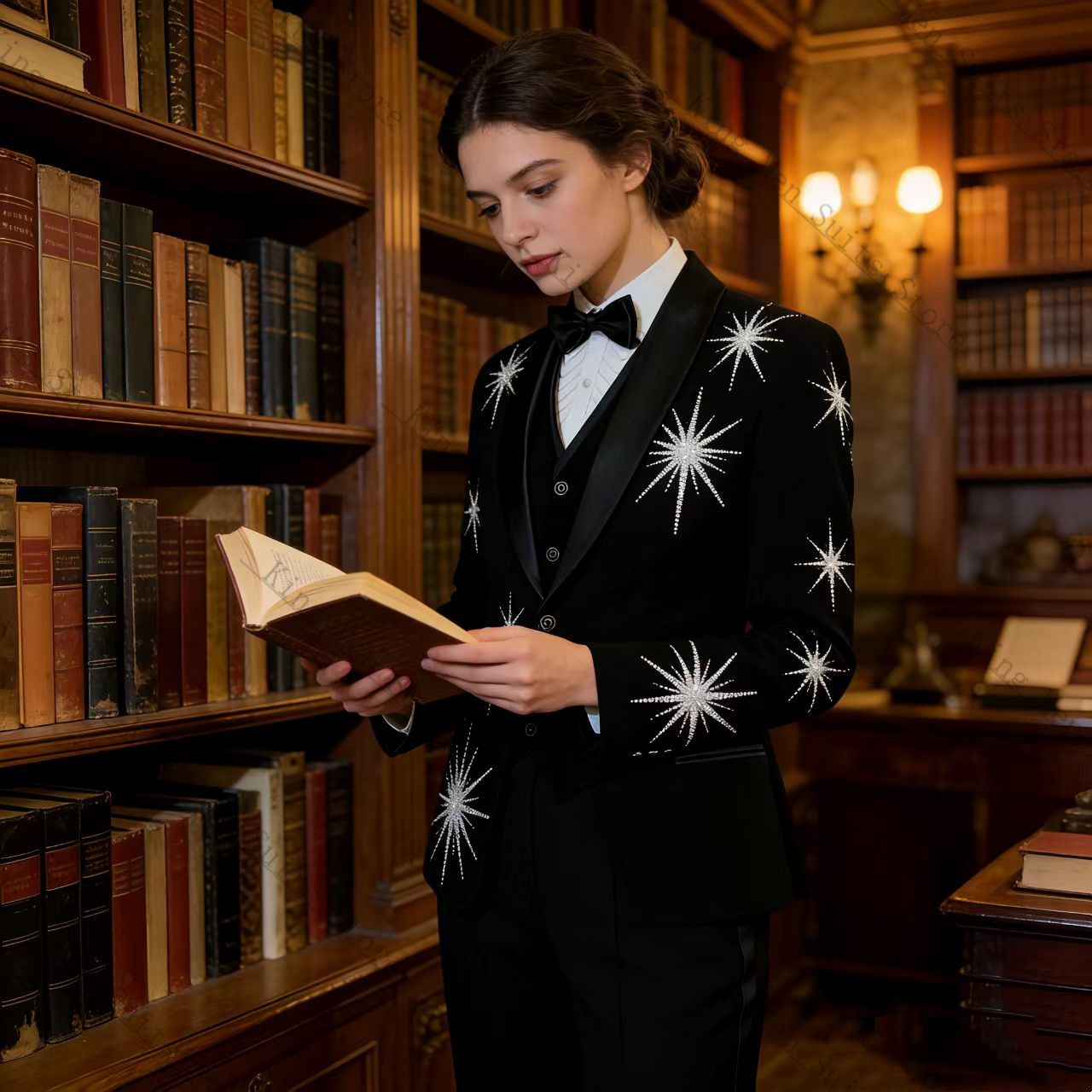 Spring Black Women Suit Set 2  - огляд і ціна Women Formal Wear With Black Blazer