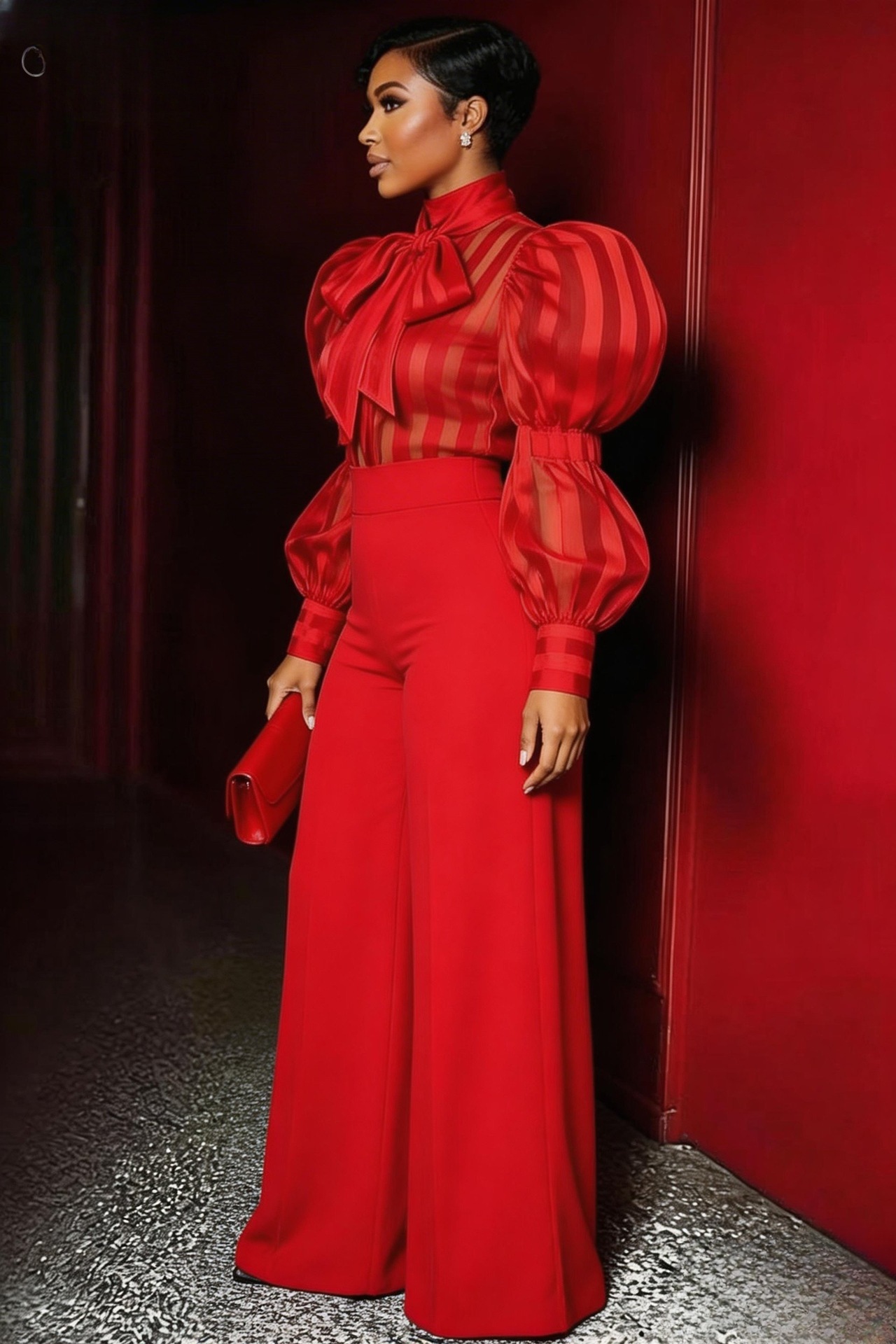 Plus Size Front Seam Wide Leg  - огляд і ціна Women'S Formal Wear With Pants