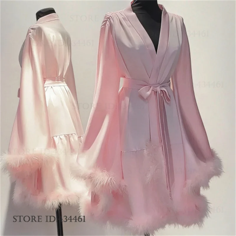 Luxury Big Sleeve Hairy Cuffs  - огляд і ціна Women'S Formal Wear Wedding