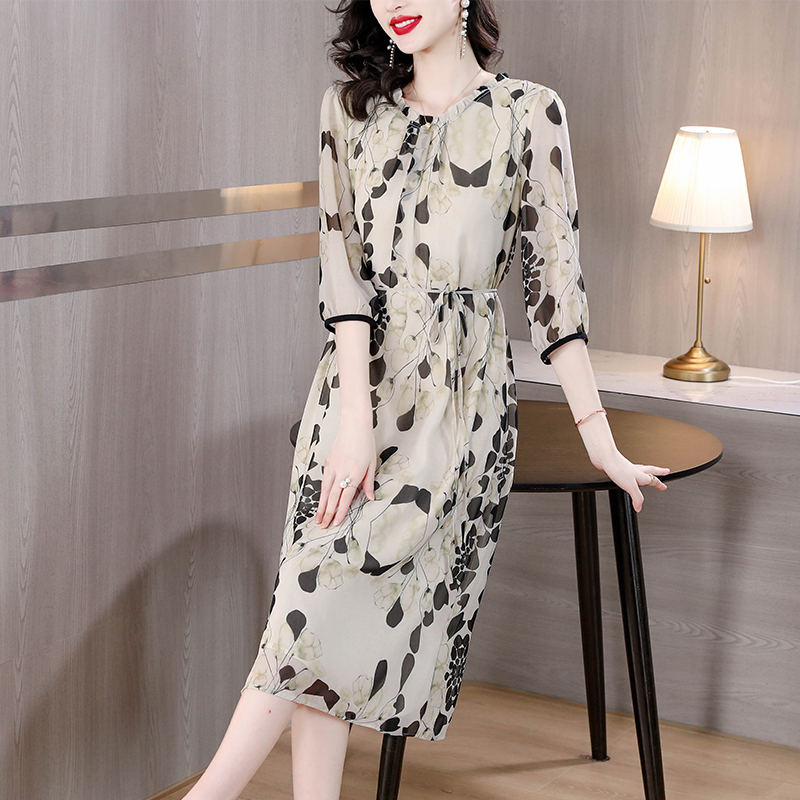 Summer Floral White Silk Beach - огляд і ціна Women Formal Office Wear Tops