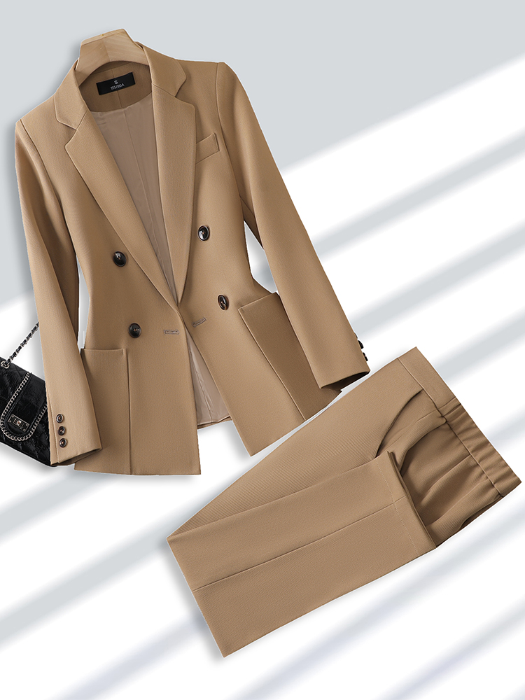 Fashion Ladies Pant Suit Forma - огляд і ціна Women Formal Wear With Black Blazer