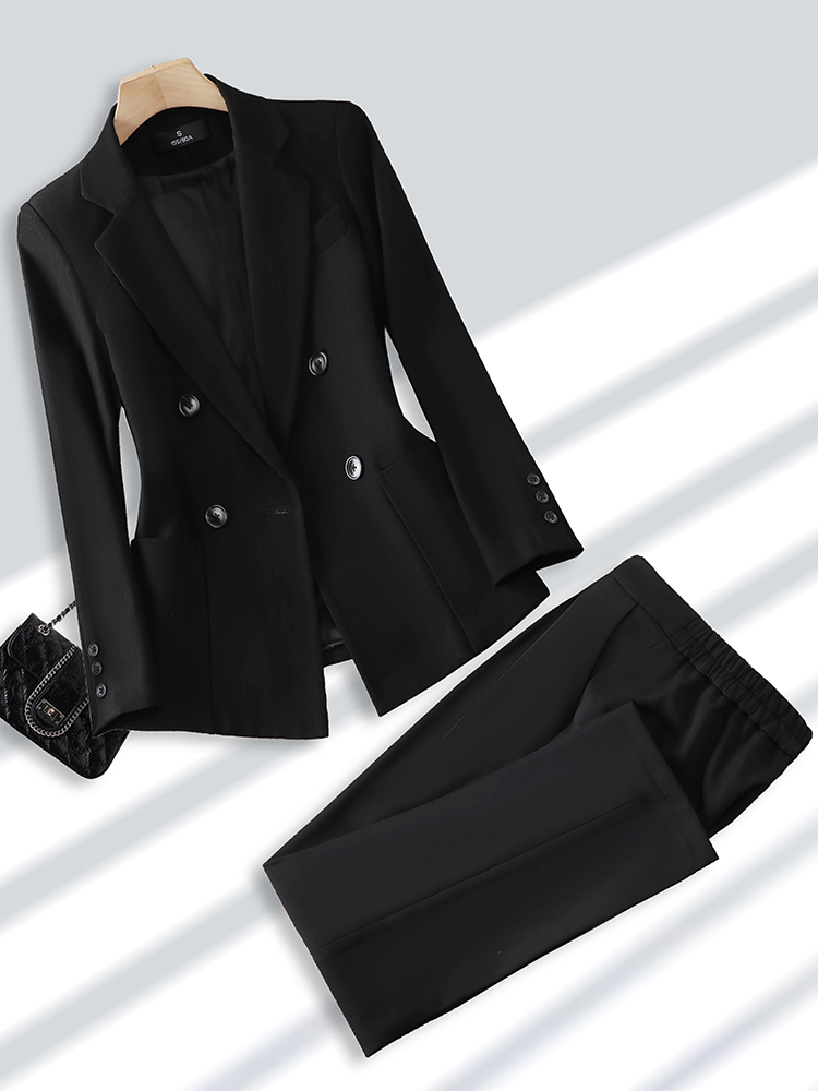 Fashion Ladies Pant Suit Forma - огляд і ціна Women Formal Wear With Black Blazer