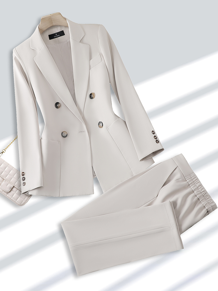 Fashion Ladies Pant Suit Forma - огляд і ціна Women Formal Wear With Black Blazer