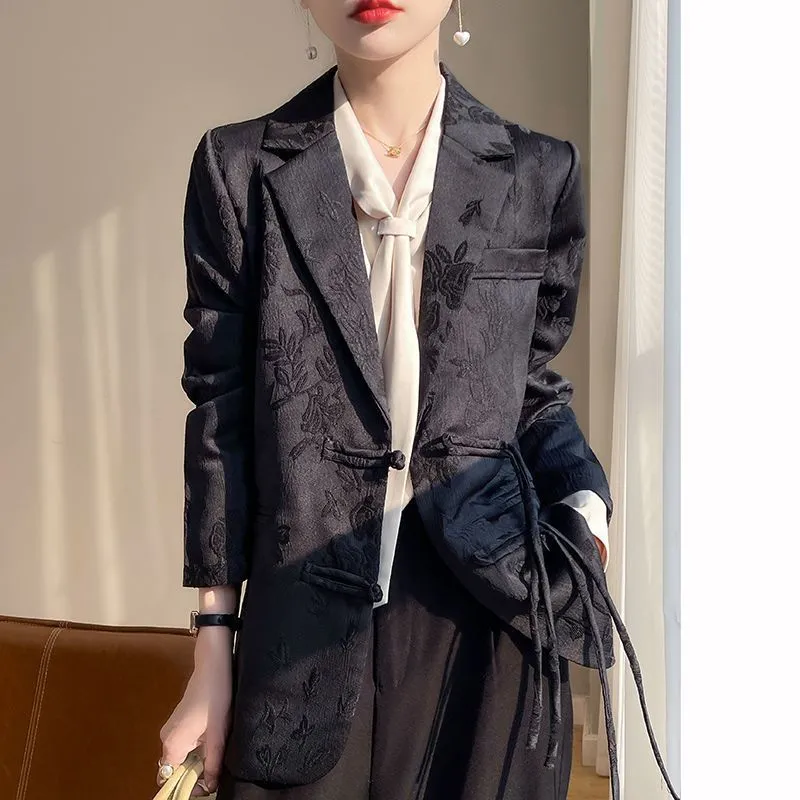 Women's White Textured Blazer  - огляд і ціна Women Formal Wear Blazers