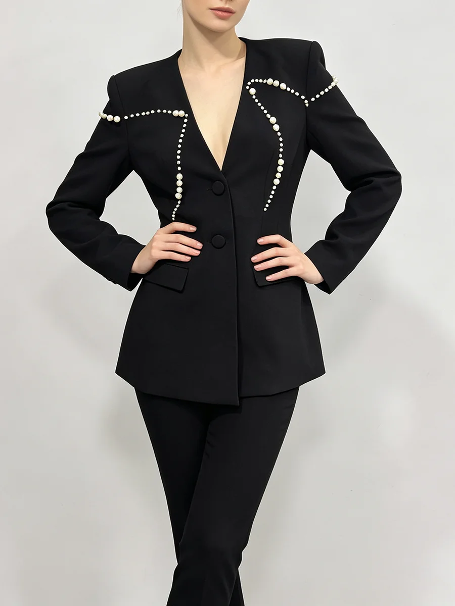 TWOTWINSTYLE Premium Black Bla - огляд і ціна Women Formal Wear With Black Blazer