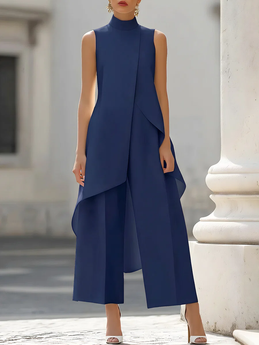 Sleeveless High Neck Asymmetri - огляд і ціна Women'S Formal Wear With Pants