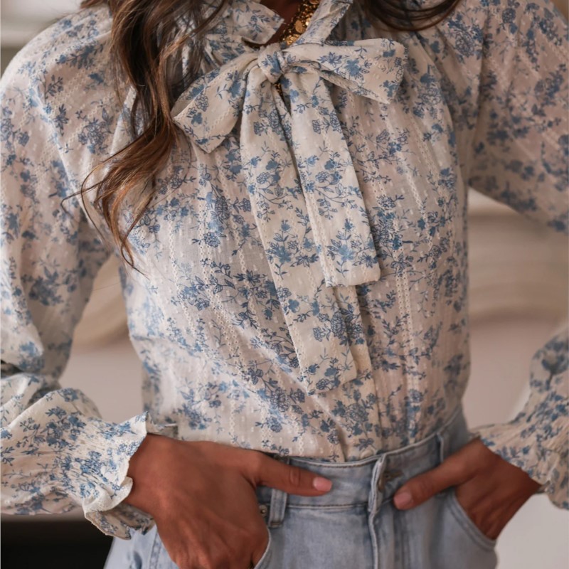 Womens Wear Bow Fashion Printe - огляд і ціна Women Formal Office Wear Tops