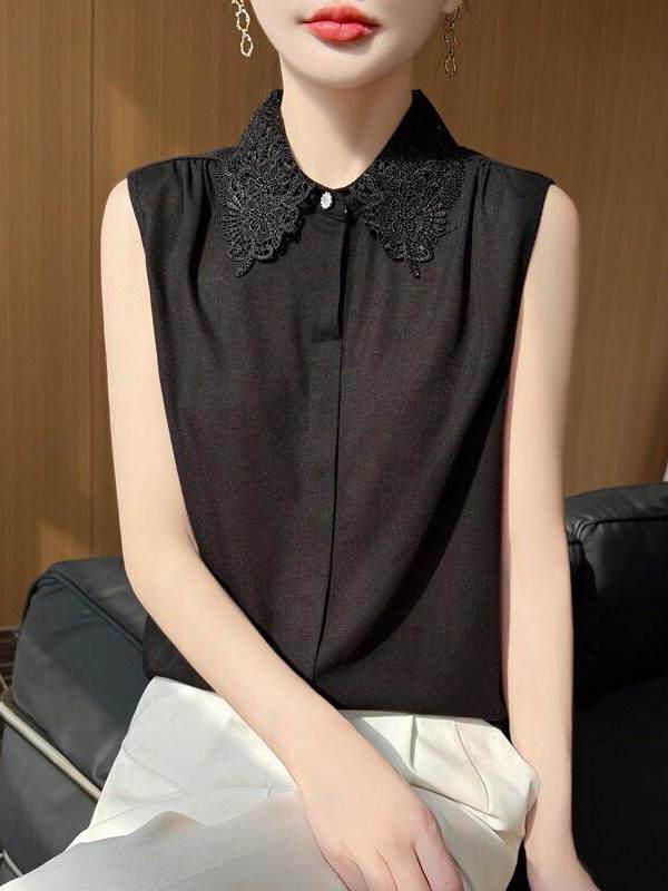 Lace Trim No Sleeve Knitted Sh - огляд і ціна Women Formal Wear Vest
